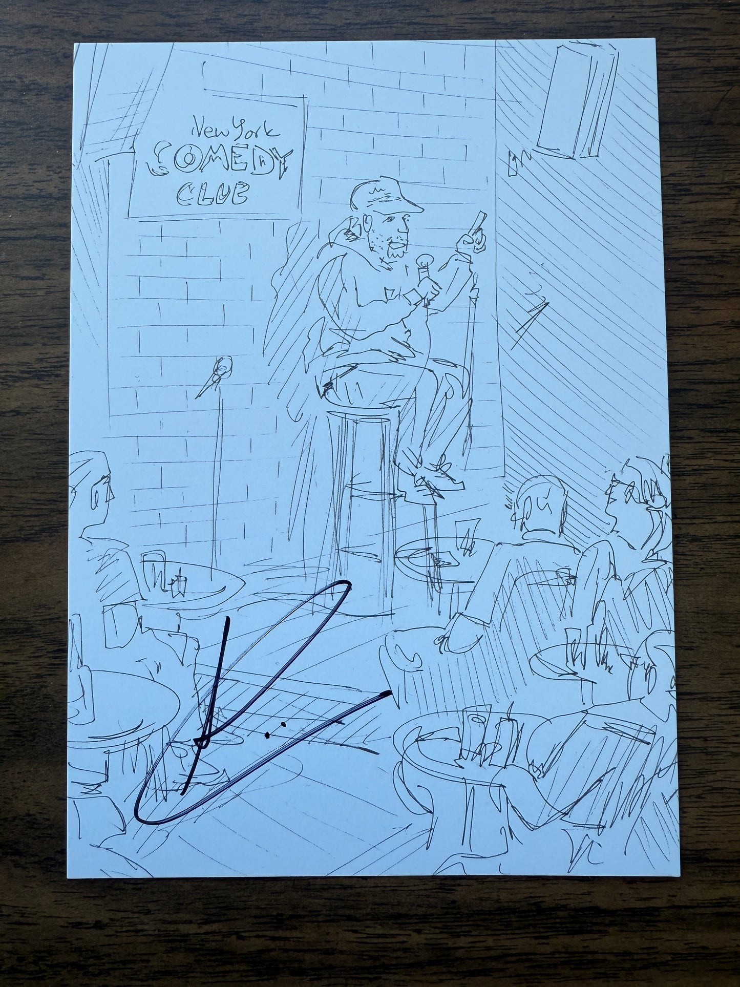 Signed Artwork Postcard