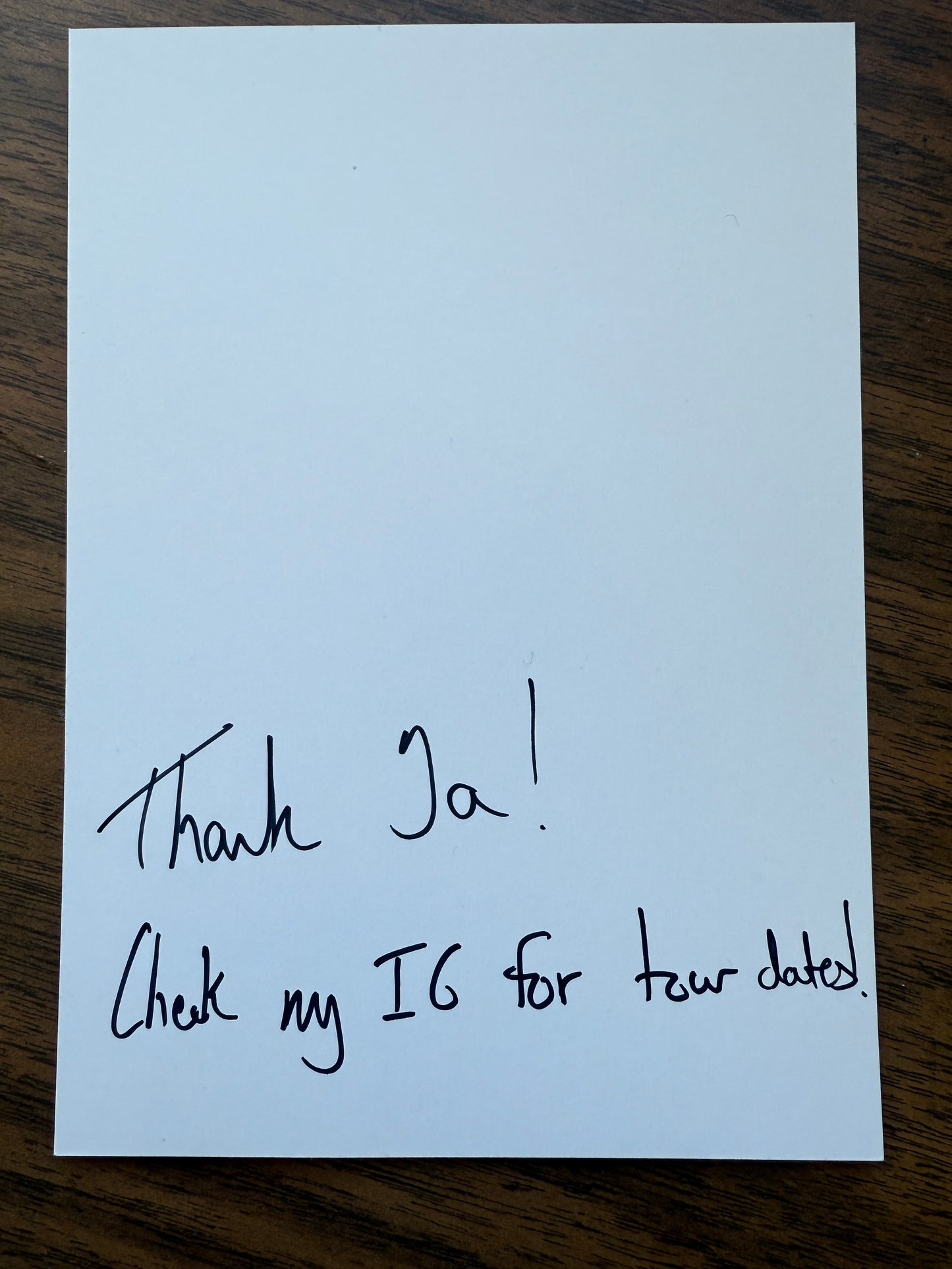 Signed Artwork Postcard