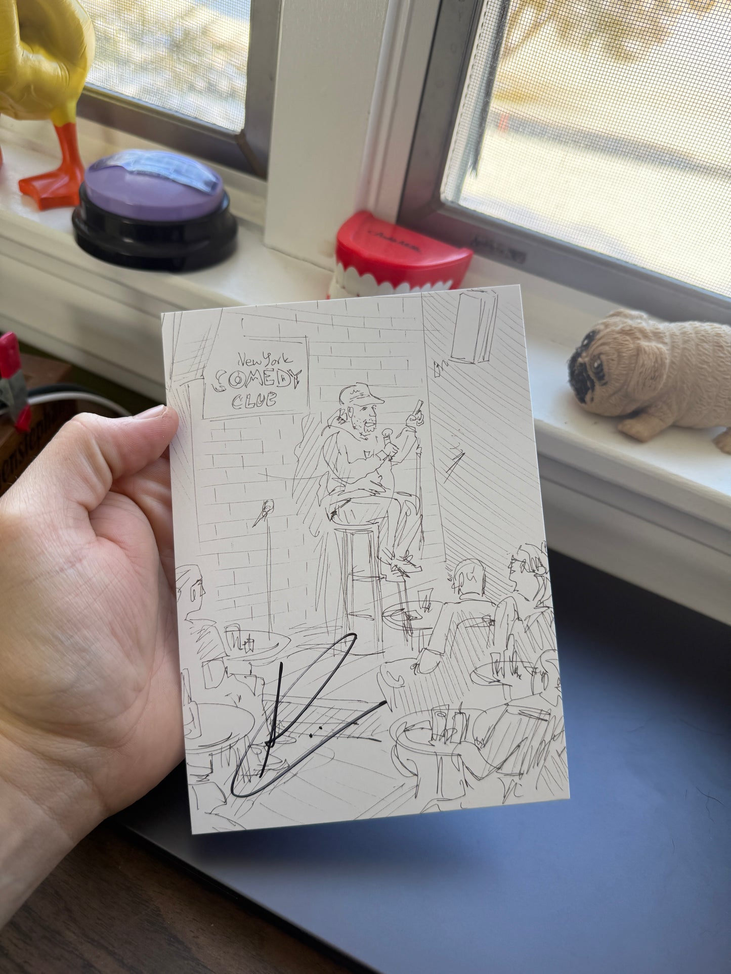 Signed Artwork Postcard