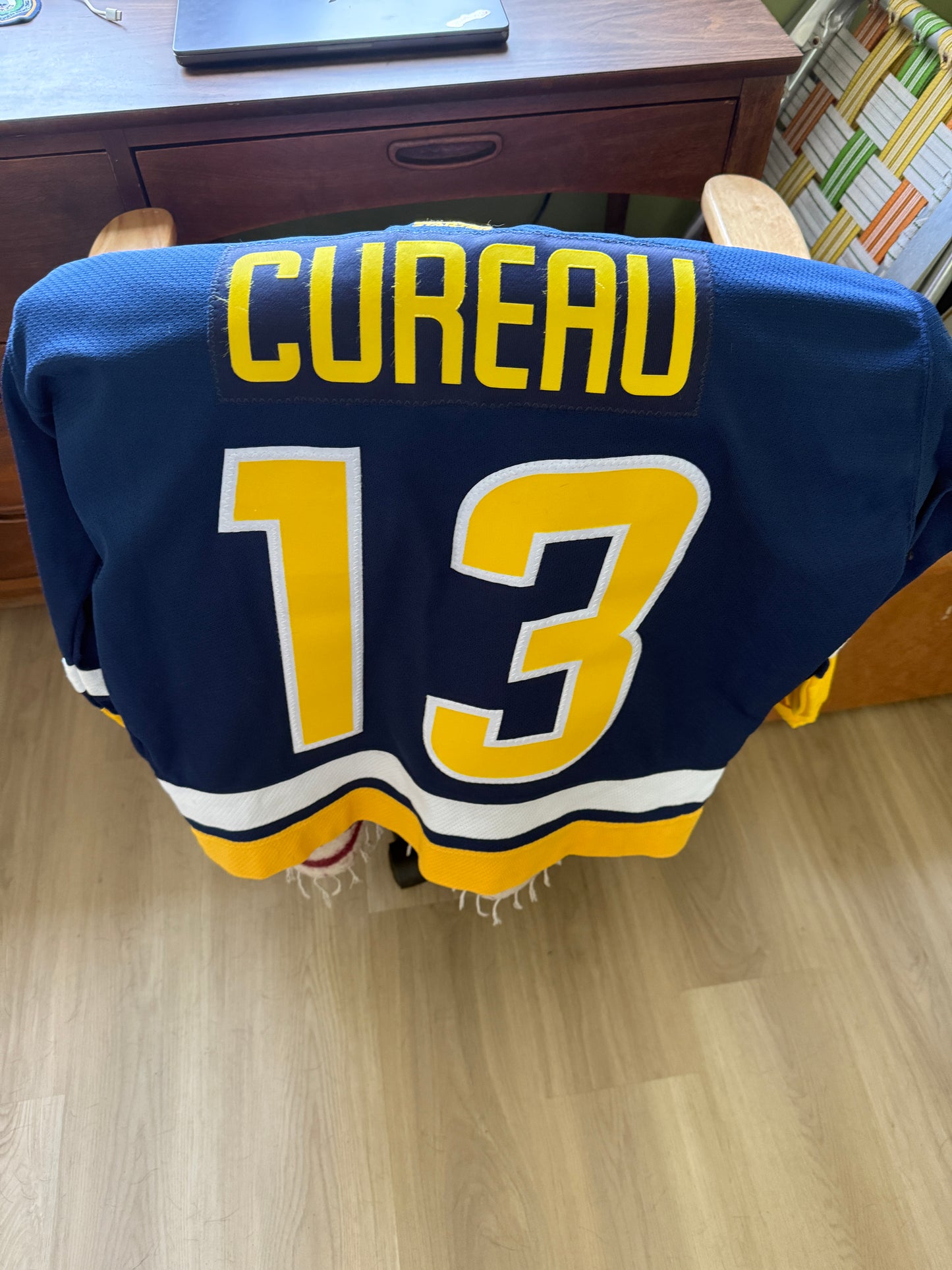 Stage Worn Throwback Michigan Hockey Jersey