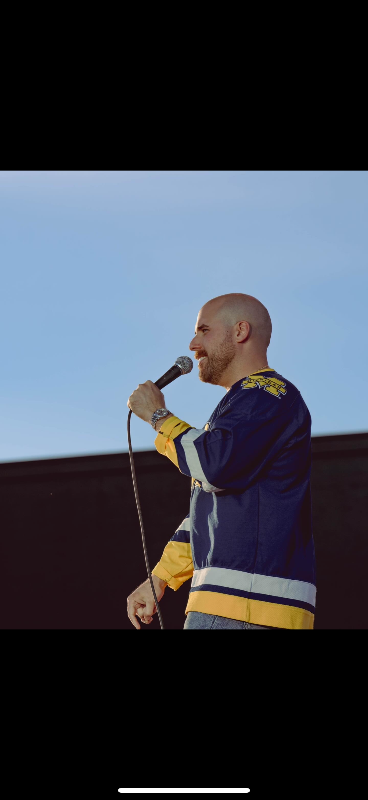 Stage Worn Throwback Michigan Hockey Jersey